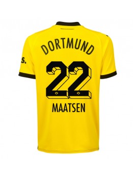 Billige Borussia Dortmund Ian Maatsen #22 Hjemmedrakt 2023-24 Kortermet